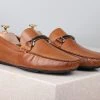 PRIVO By Inc5 MEN DRIVING CASUAL LEATHER SHOES-TAN