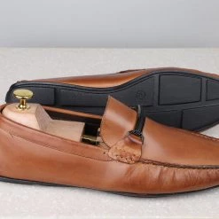 PRIVO By Inc5 MEN DRIVING CASUAL LEATHER SHOES-TAN