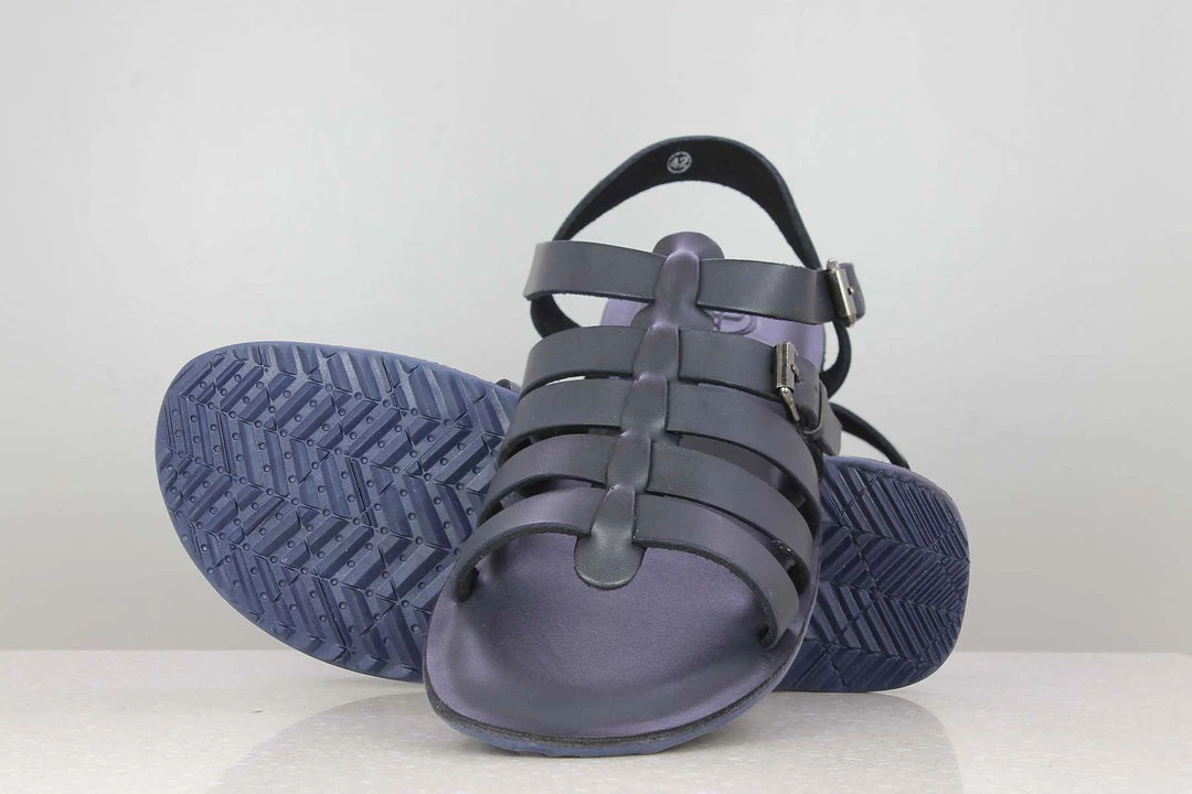 PRIVO By Inc5 LEATHER SANDAL-BLUE MEN 7 PRIVO By Inc5 LEATHER SANDAL-BLUE MEN