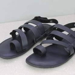 PRIVO By Inc5 LEATHER SANDAL-BLUE MEN