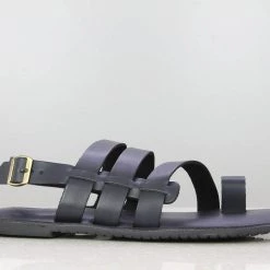 PRIVO By Inc5 LEATHER SANDAL-BLUE MEN