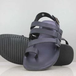 PRIVO By Inc5 LEATHER SANDAL-BLUE MEN