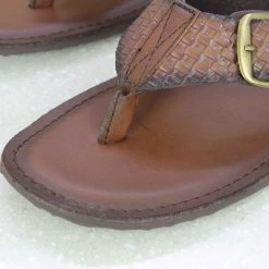 PRIVO By Inc5 FRONT BUCKLE THONG -BROWN MEN