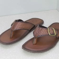 PRIVO By Inc5 FRONT BUCKLE THONG -BROWN MEN