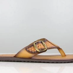 PRIVO By Inc5 FRONT BUCKLE THONG -TAN MEN