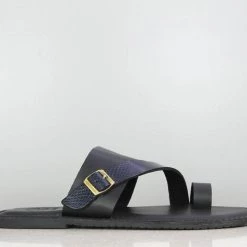 PRIVO By Inc5 FRONT BUCKLE THONG -BLACK MEN