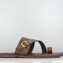 PRIVO By Inc5 FRONT BUCKLE THONG -BROWN