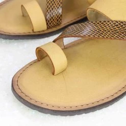 PRIVO By Inc5 MEN FRONT BUCKLE THONG -TAN