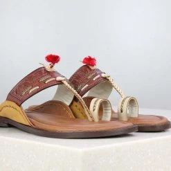 PRIVO By Inc5 MEN TOE THONG -BROWN/TAN