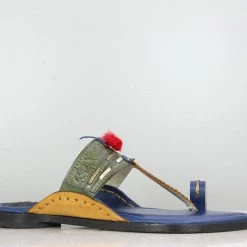 PRIVO By Inc5 TOE THONG -GREEN/BLUE MEN