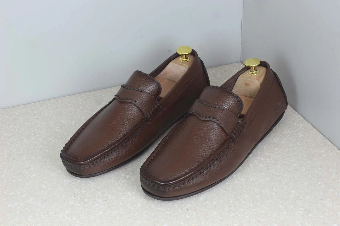 PRIVO By Inc5 MEN STRAP DRIVING SHOES - BROWN 4 PRIVO By Inc5 MEN STRAP DRIVING SHOES - BROWN