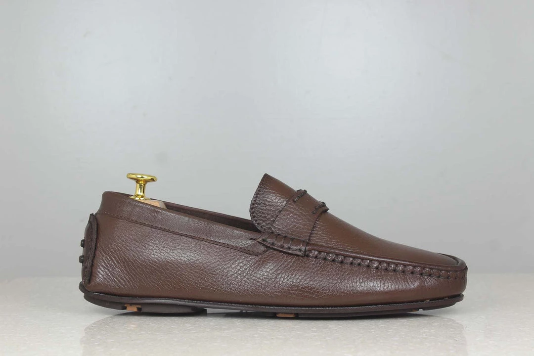 PRIVO By Inc5 MEN STRAP DRIVING SHOES - BROWN 5 PRIVO By Inc5 MEN STRAP DRIVING SHOES - BROWN