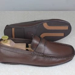PRIVO By Inc5 MEN STRAP DRIVING SHOES - BROWN 11 PRIVO By Inc5 MEN STRAP DRIVING SHOES - BROWN