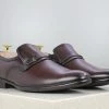 PRIVO By Inc5 BROOCH LEATEHR SLIPPON-CHERRY MEN