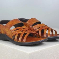 PRIVO By Inc5 MEN TRI-BAND VELCRO SANDAL-TAN