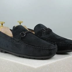 PRIVO By Inc5 SUEDE DRIVING SHOES - BLACK