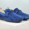 PRIVO By Inc5 MEN SUEDE DRIVING SHOES -BLUE