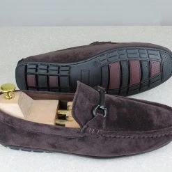 PRIVO By Inc5 SUEDE DRIVING SHOES - BROWN 11 PRIVO By Inc5 SUEDE DRIVING SHOES - BROWN