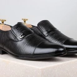 PRIVO By Inc5 FORMAL SLIPPONS-BLACK MEN