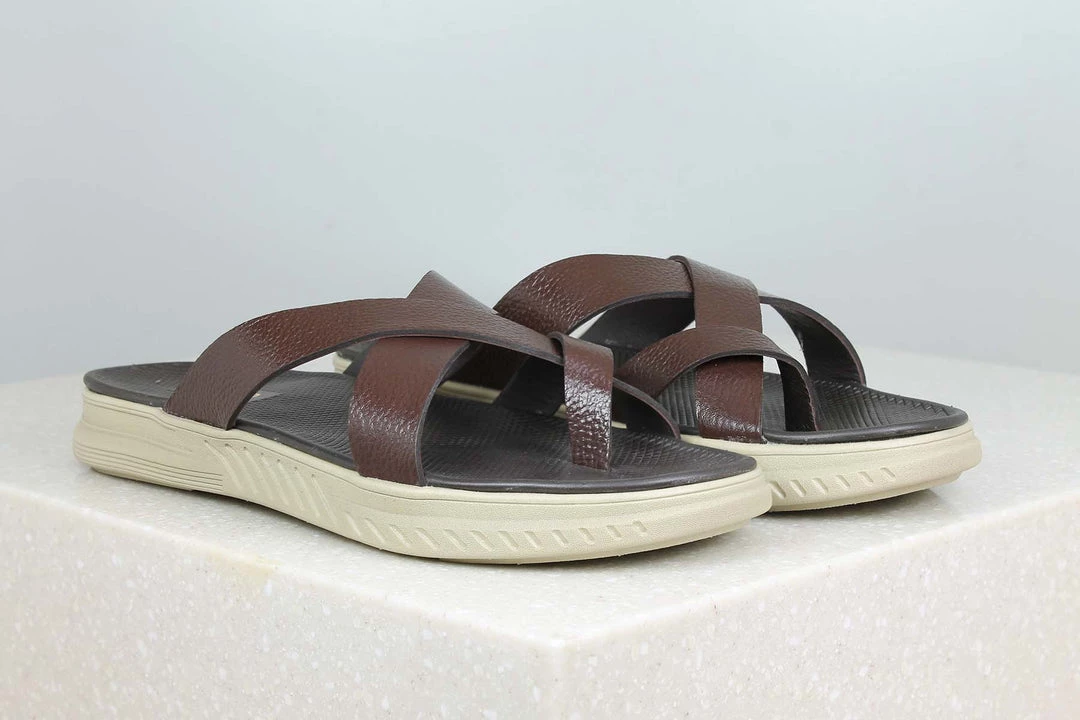 PRIVO By Inc5 THONG CASUAL SLIPPER-BROWN MEN 3 PRIVO By Inc5 THONG CASUAL SLIPPER-BROWN MEN