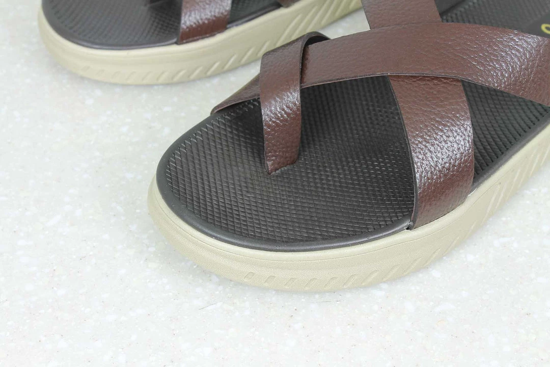 PRIVO By Inc5 THONG CASUAL SLIPPER-BROWN MEN 4 PRIVO By Inc5 THONG CASUAL SLIPPER-BROWN MEN