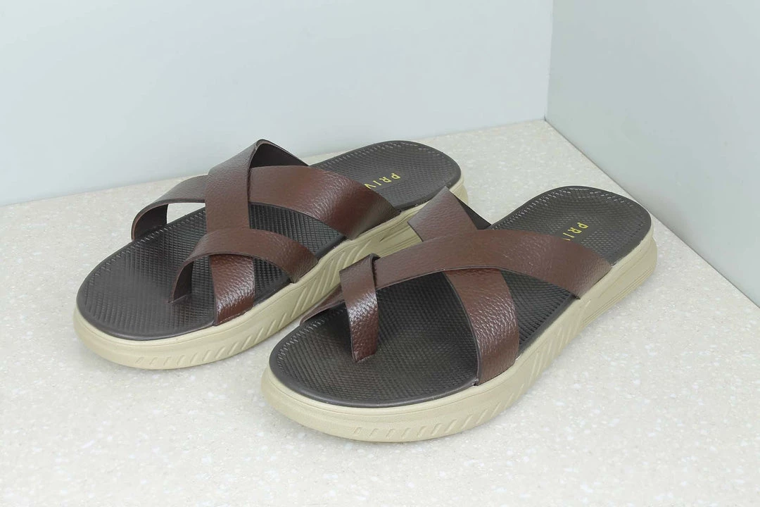 PRIVO By Inc5 THONG CASUAL SLIPPER-BROWN MEN 5 PRIVO By Inc5 THONG CASUAL SLIPPER-BROWN MEN