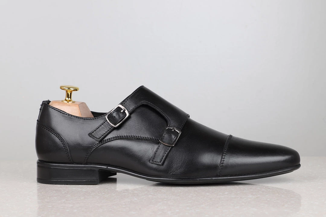 PRIVO By Inc5 MONK SHOES-BLACK 6 PRIVO By Inc5 MONK SHOES-BLACK