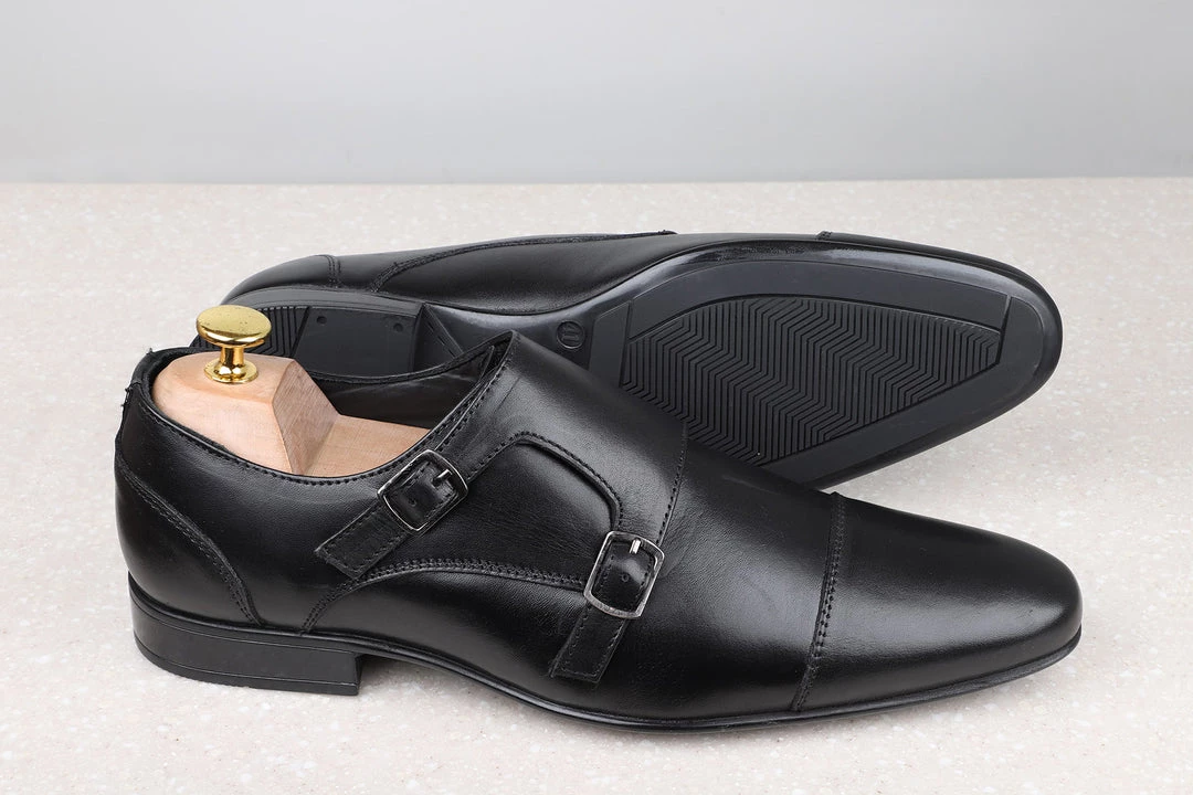 PRIVO By Inc5 MONK SHOES-BLACK 7 PRIVO By Inc5 MONK SHOES-BLACK