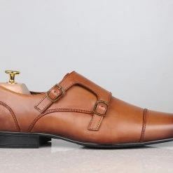PRIVO By Inc5 MONK SHOES-TAN