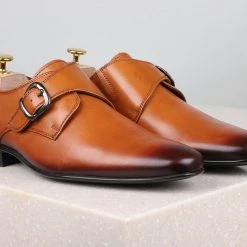 PRIVO By Inc5 MONK SHOES-TAN MEN