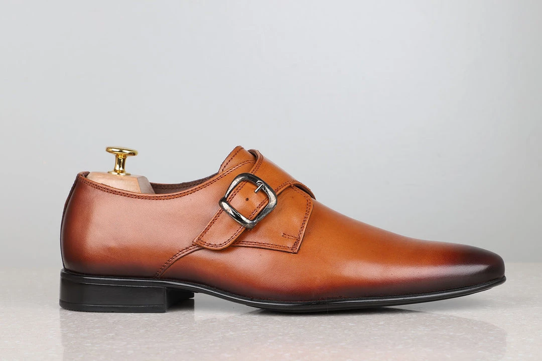 PRIVO By Inc5 MONK SHOES-TAN MEN 6 PRIVO By Inc5 MONK SHOES-TAN MEN