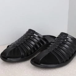 PRIVO By Inc5 MEN CASUAL SLIPPERS-BLACK 9 PRIVO By Inc5 MEN CASUAL SLIPPERS-BLACK