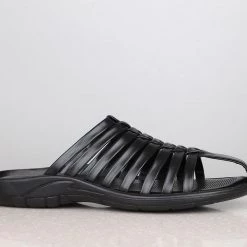 PRIVO By Inc5 MEN CASUAL SLIPPERS-BLACK 10 PRIVO By Inc5 MEN CASUAL SLIPPERS-BLACK