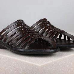 PRIVO By Inc5 CASUAL SLIPPERS-BROWN MEN