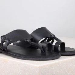 PRIVO By Inc5 CASUAL SLIPPERS-BLACK MEN