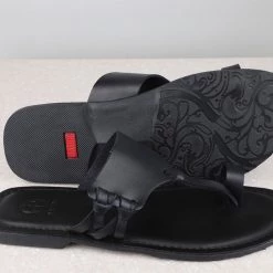 PRIVO By Inc5 CASUAL SLIPPERS-BLACK MEN