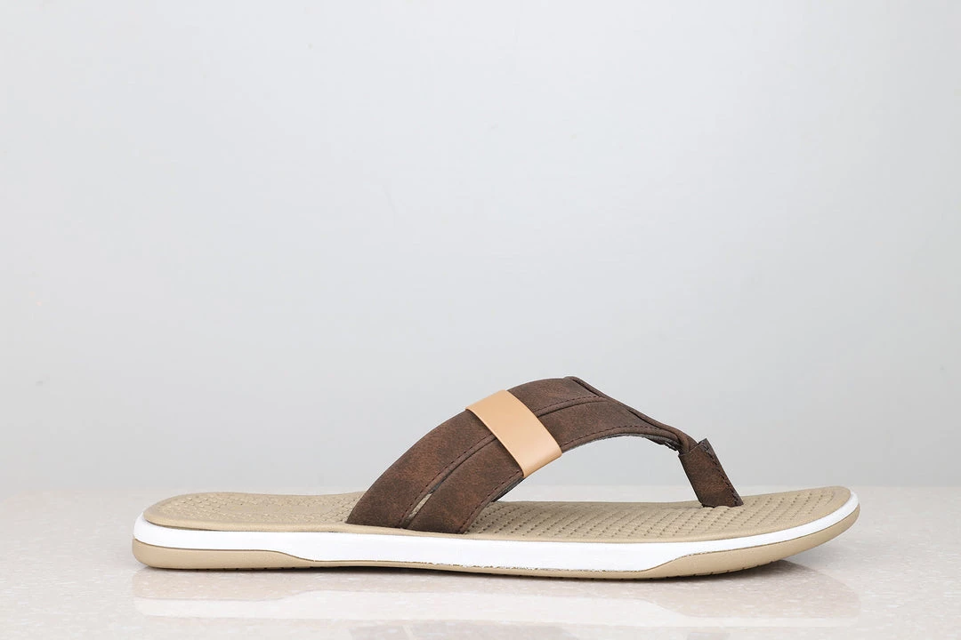 PRIVO By Inc5 MEN CASUAL SLIPPER-BROWN 6 PRIVO By Inc5 MEN CASUAL SLIPPER-BROWN