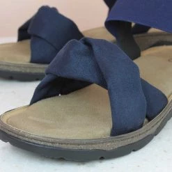 Inc.5 SUEDE COMFORT SANDAL - BLUE SALE