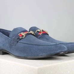 ATESBER By Inc5 TRIM FORMAL SLIPPON - NAVY