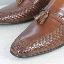 ATESBER By Inc5 MEN FORMAL SLIPPON SHOES-BROWN