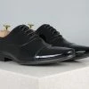 ATESBER By Inc5 MEN PATENT PARTY LACE-UP- BLACK