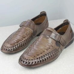 ATESBER By Inc5 MEN INTERLACE VELCRO SANDAL - COFFEE