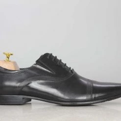 ATESBER By Inc5 MEN OXFORD TUNIT LACE-UP SHOES-BLACK