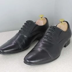 ATESBER By Inc5 MEN OXFORD TUNIT LACE-UP SHOES-BLACK