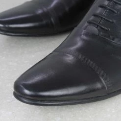 ATESBER By Inc5 MEN OXFORD TUNIT LACE-UP SHOES-BLACK