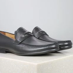 ATESBER By Inc5 MEN CENTRE TRIM FORMAL SLIPON-BLACK