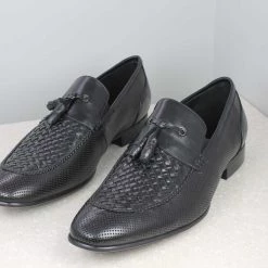 ATESBER By Inc5 INTERLACE TASSEL SLIPPON - BLACK 9 ATESBER By Inc5 INTERLACE TASSEL SLIPPON - BLACK