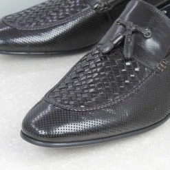 ATESBER By Inc5 MEN INTERLACE TASSEL SLIPPON - COFFEE