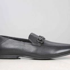 ATESBER By Inc5 MEN TRIM FORMAL SLIPPON - BLACK