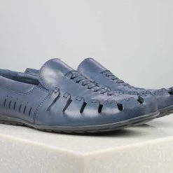 ATESBER By Inc5 BURNISH FORMAL SANDAL -BLUE